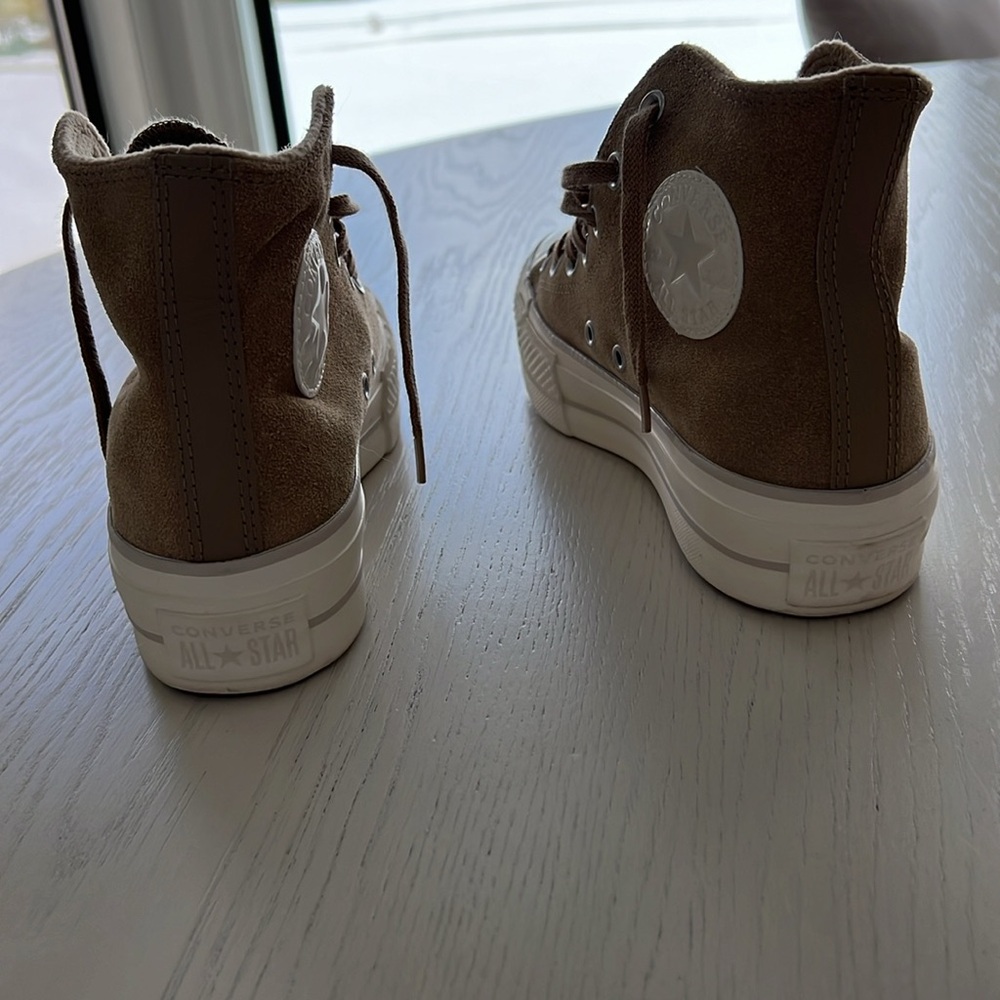 Suede/Leather Platform Converse - image 4